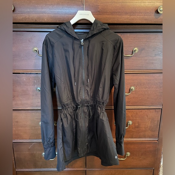 NWT • APANA Brand • Black Women's Hooded Jacket w Thumb Holes • Activewear - Picture 2 of 16